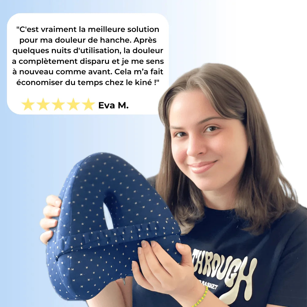 Coussin de soutien AligneConfort® - Solution N°1 pour les douleurs de hanche et la sciatique - Nuage Confort