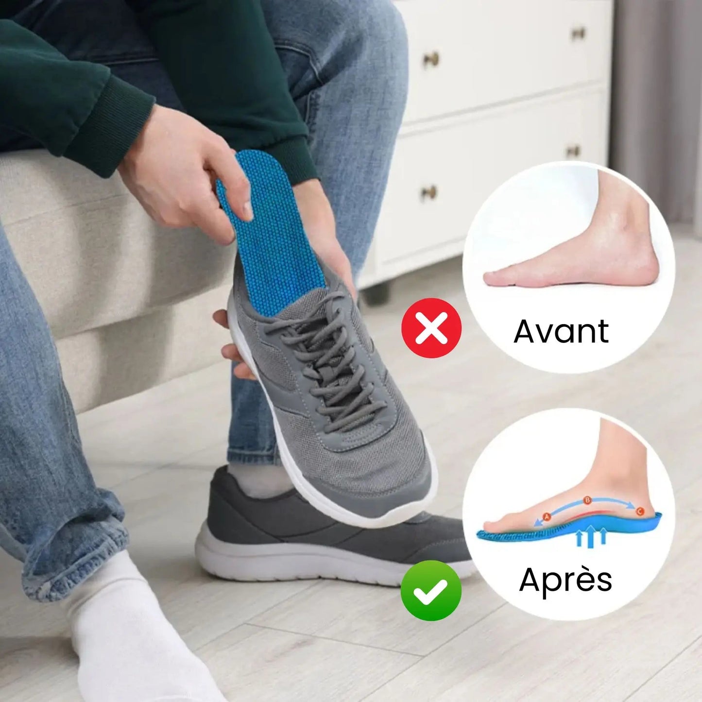 Semelles Orthopédiques - ConfortFlex® - Nuage Confort